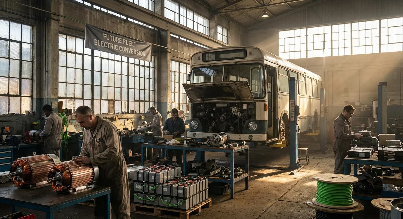 Liberty Power Plant Engineers Transform Diesel Bus to Electric Vehicle in Pakistan